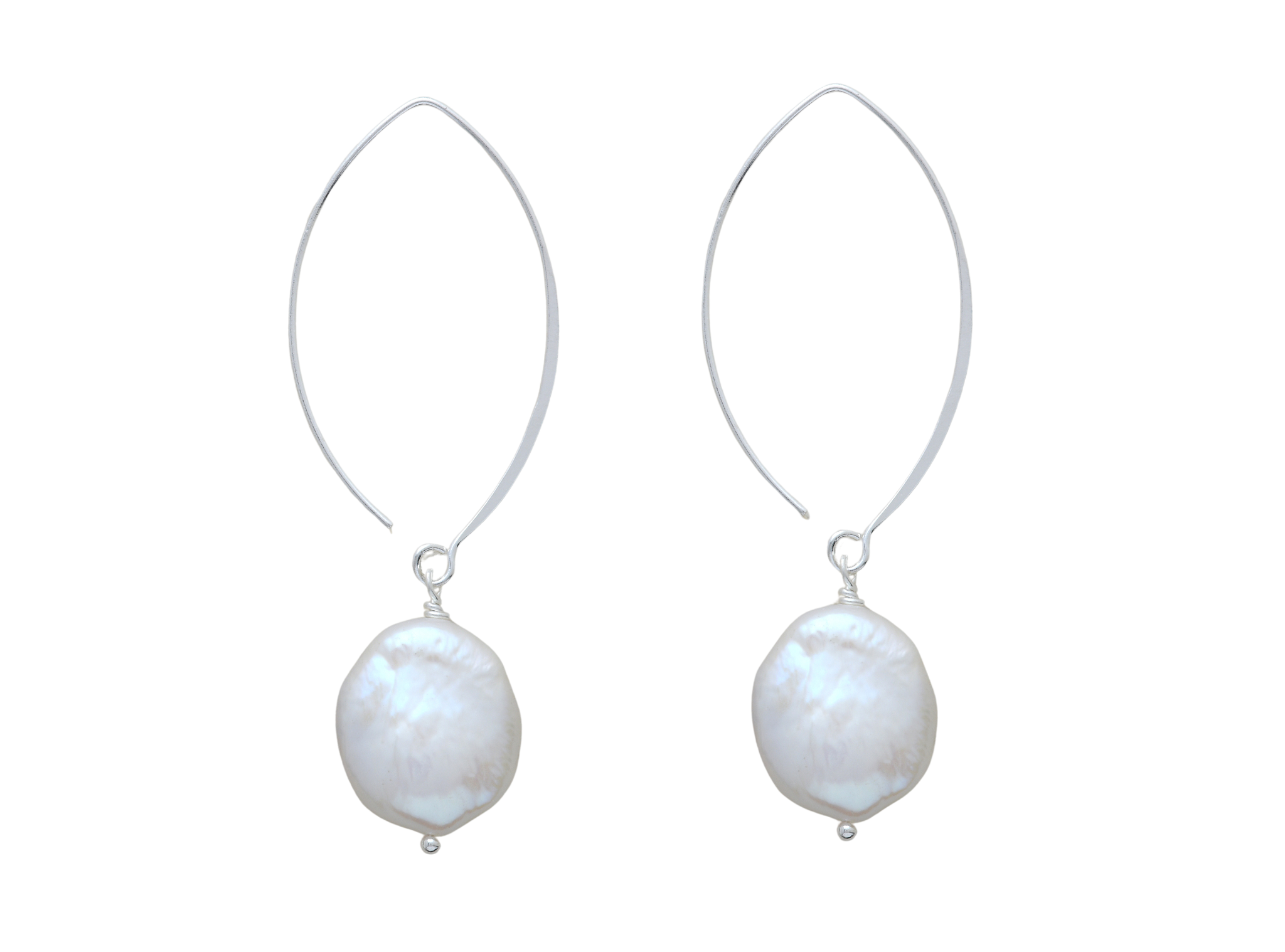 ear fish hook Fresh Water Pearl Fish Hook Earrings – LEEBA