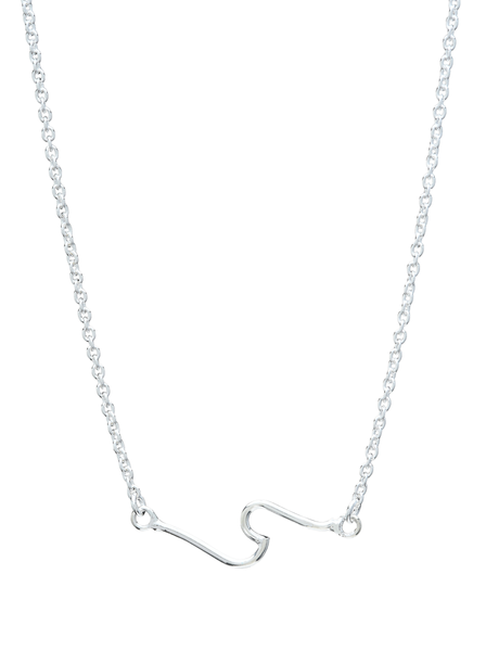Wave Necklace Sterling Silver – LEEBA
