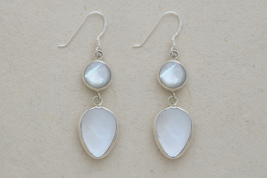 Double Droplet Hanging Earrings