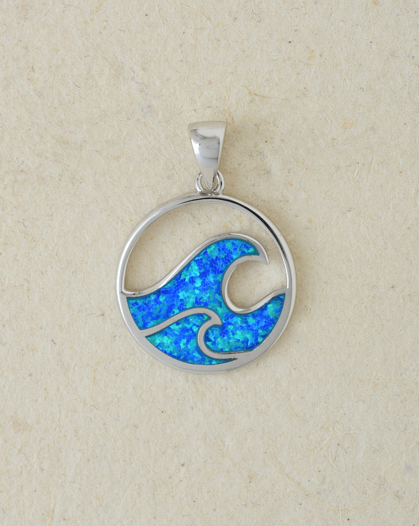 Opal Wave Pendant
