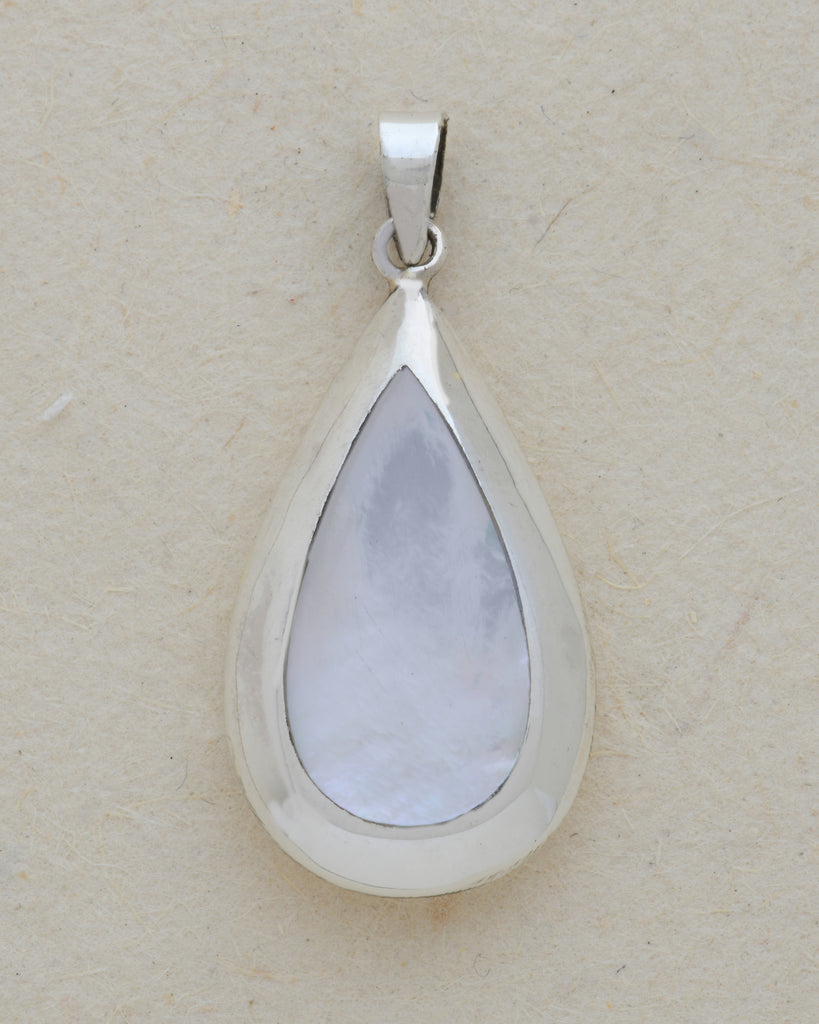 Oval Tear Drop Double Sided Pendant