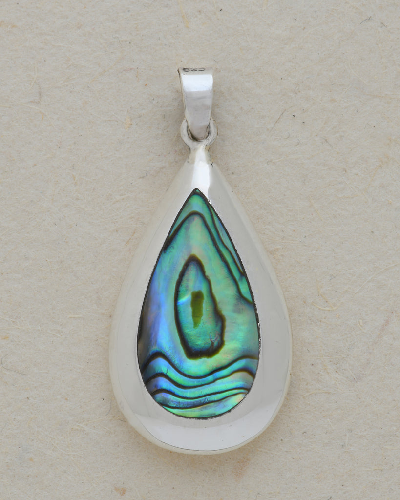 Oval Tear Drop Double Sided Pendant