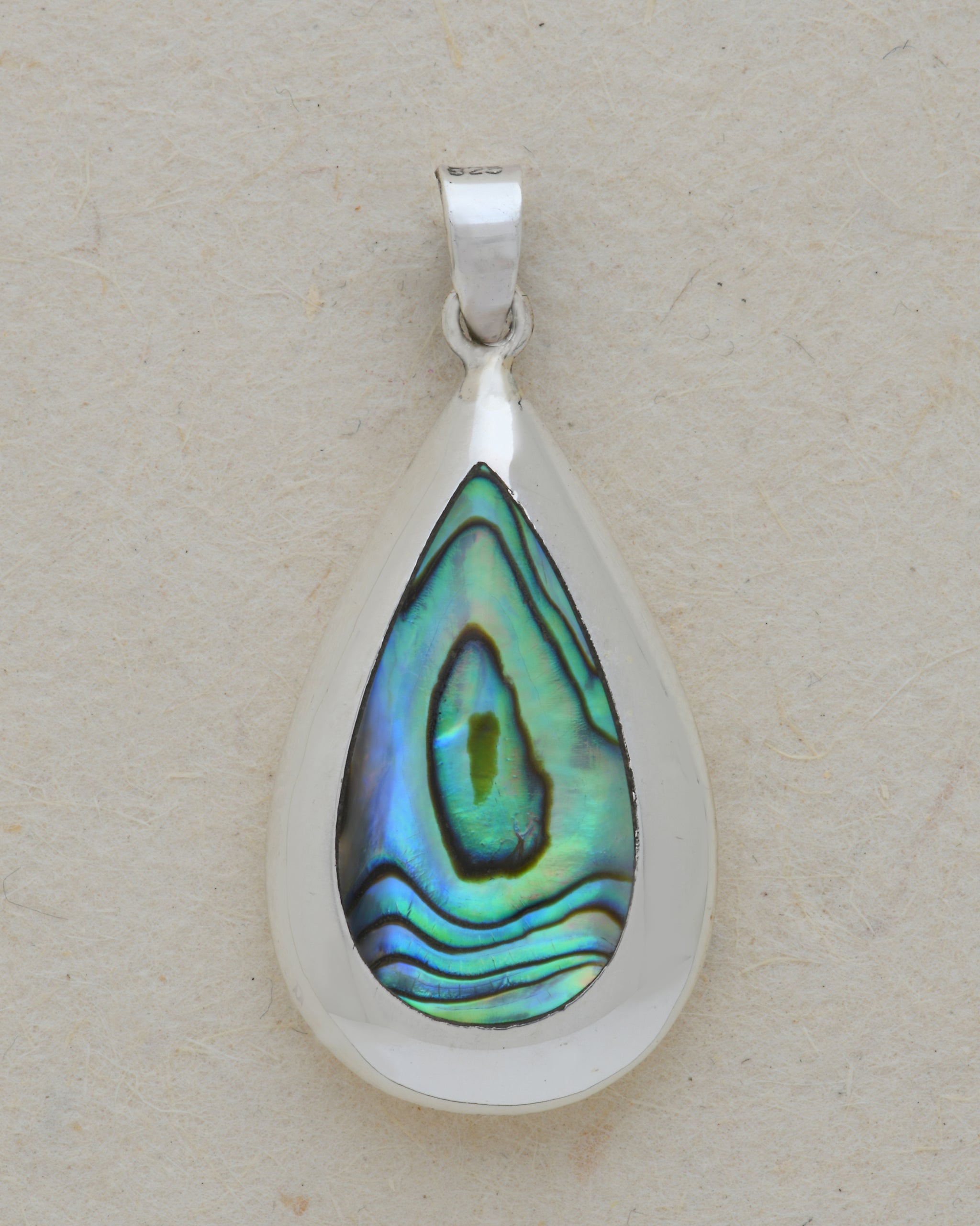 ★PEARLY MORE★ Oval Pendant Drop Slide Necklace Oval Tear Drop Double Sided Pendant – LEEBA