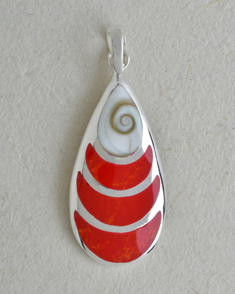 Oval Pendant with Shiva's Eye Top