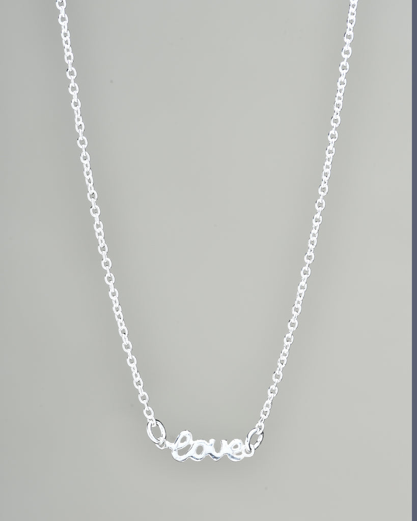 LOVE Necklace Sterling Silver