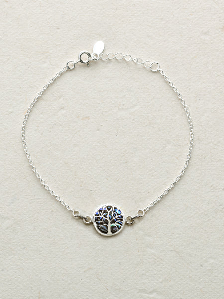 Friendship Bracelet Silver Tree Of Life On Cotton Cord | sunnybeachjewelry
